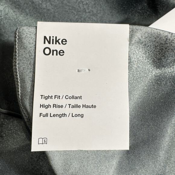 Nike One Womens Athletic Leggings Size Small Green High Rise Full Length Pockets - Picture 11 of 16